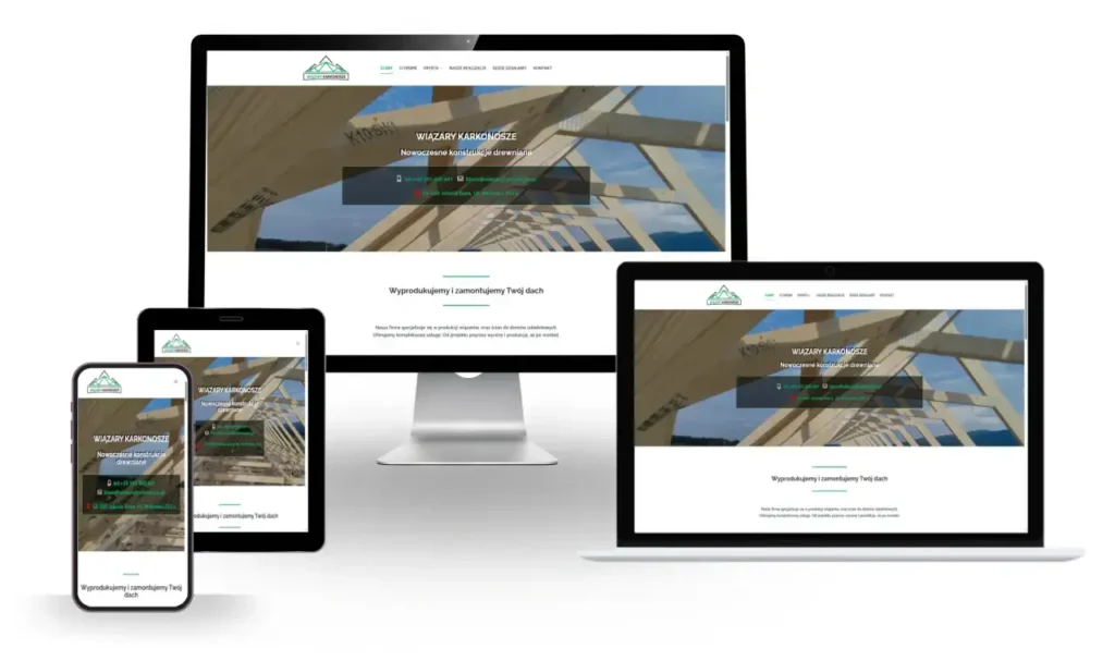 Wiązary karkonosze - projekt arek-strony.pl